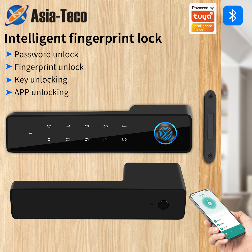Furniture Hardware Suppliers - ระบบล็อคประตูแบบมินิมอล ใช้ลายนิ้วมือ ไร้เสียงรบกวน รองรับแอป Tuya สำหรับห้องนอน