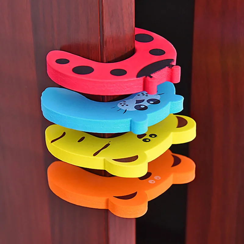 Furniture Hardware Suppliers - 10 ชิ้นเด็กความปลอดภัยสําหรับทารกแรกเกิดเฟอร์นิเจอร์การ์ดป้องกันประตูความปลอดภัยน่ารักสัตว์ดูแลเด็กล็อค Finger Protector