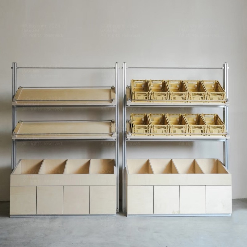 Furniture And Hardware Shop - ชั้นวางสินค้าอลูมิเนียมแบบตั้งพื้นถึงเพดานสำหรับโชว์ตัวอย่างในห้างสรรพสินค้า บริเวณสำนักงาน หรือพื้นที่แสดงสินค้า