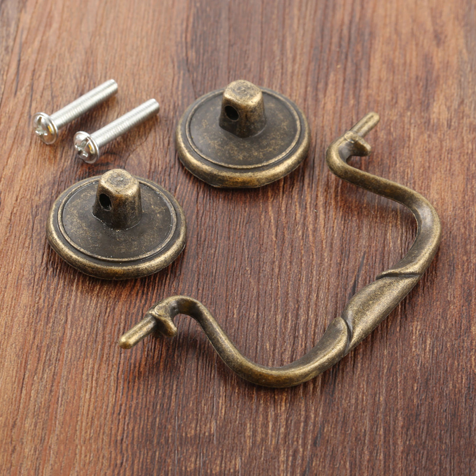 Furniture And Hardware Shop - 1 ชิ้น วินเทจ พลาสติก ด้ามจับแบบดึง พร้อมสกรู