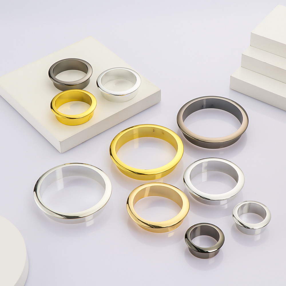 Furniture Hardware Covers - ฝาครอบสายไฟอุปกรณ์เสริมโต๊ะคอมพิวเตอร์แบบห่วงตกแต่งช่องแอร์ช่องแอร์พอร์ตสายอุปกรณ์เหล็กเครื่องตกแต่งบ้านเก็บของบนโต๊ะ