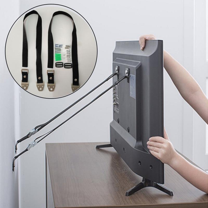 Furniture Hardware Suppliers - คุณภาพดีเด็กความปลอดภัยล็อค 2 ชิ้น/ล็อตเด็กความปลอดภัย Anti-TIP สําหรับทีวีแบนและเฟอร์นิเจอร์ผนังสายคล้องเด็กล็อคป้องกัน
