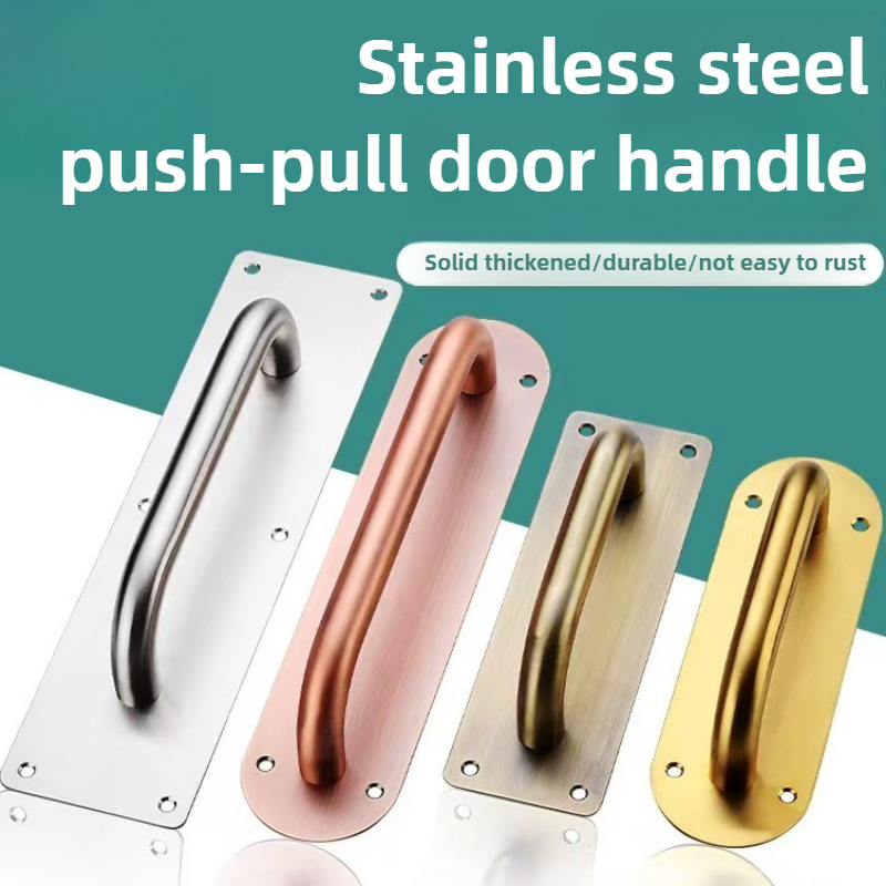 Furniture Hardware Knobs - ประตูสแตนเลสฮาร์ดแวร์จับเลื่อน Barn เฟอร์นิเจอร์ตู้ลิ้นชักห้องครัวจับดึงและกด