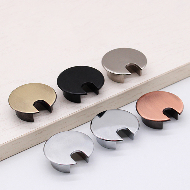 Furniture Hardware Outlet - ที่ใส่สายเคเบิลลวดกลม35มม. ห่วงเก็บลวดโลหะผสมสังกะสีเต้าเสียบที่ปิดรูสำหรับโต๊ะคอมพิวเตอร์สำนักงานเฟอร์นิเจอร์ฮาร์ดแวร์