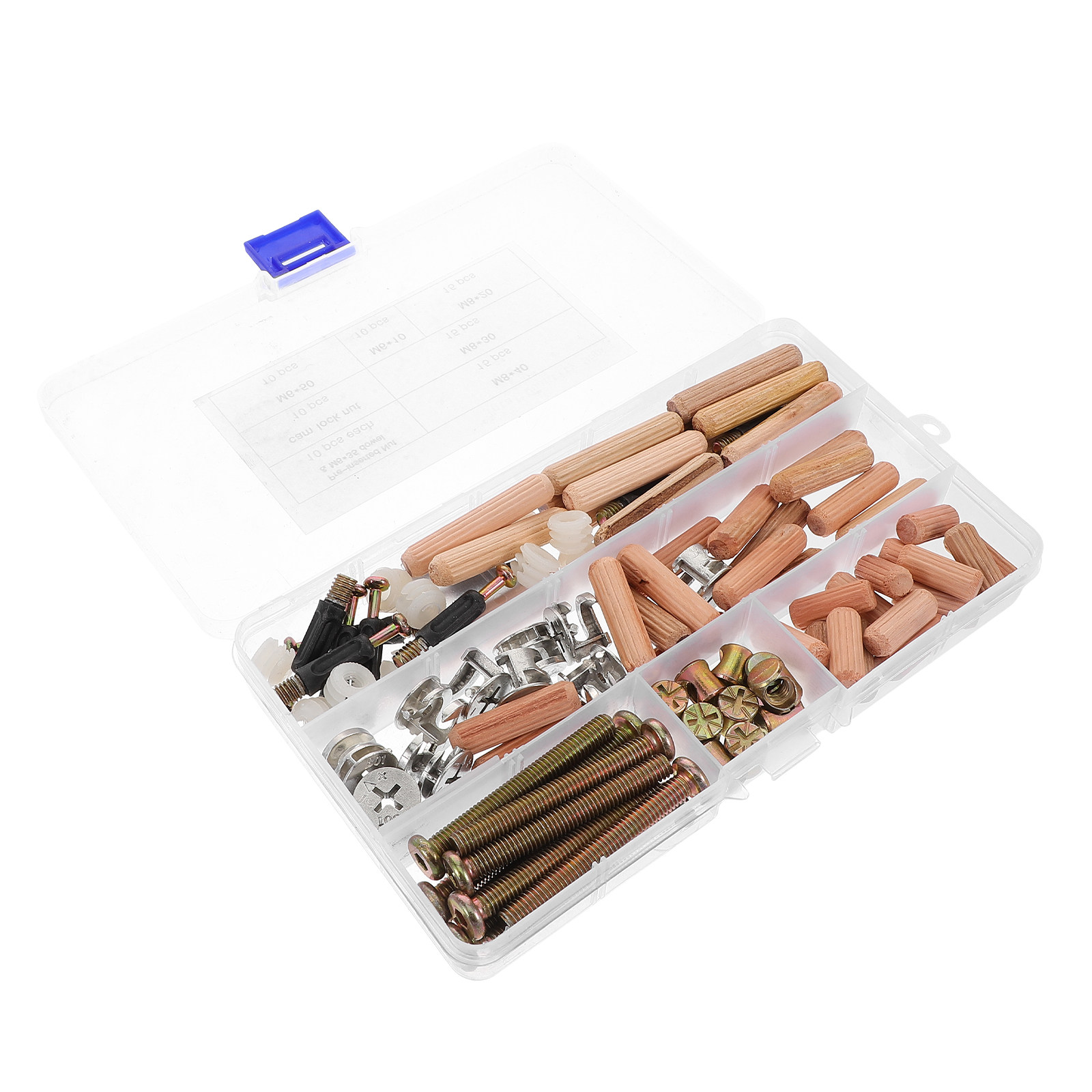 Furniture Hardware Barrel Nut - อุปกรณ์ฮาร์ดแวร์เฟอร์นิเจอร์ 95 ชิ้น สกรูเตียงสองชั้น น็อต บาร์เรลมัท