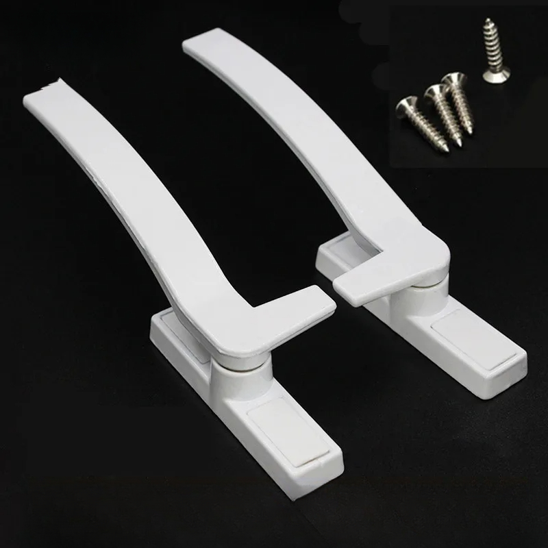 Zinc Furniture Hardware - ซ้ายขวามือสีขาวเปลี่ยนหน้าต่างจับมือสังกะสีอัลลอยด์หน้าต่างฮาร์ดแวร์ประตู Handle