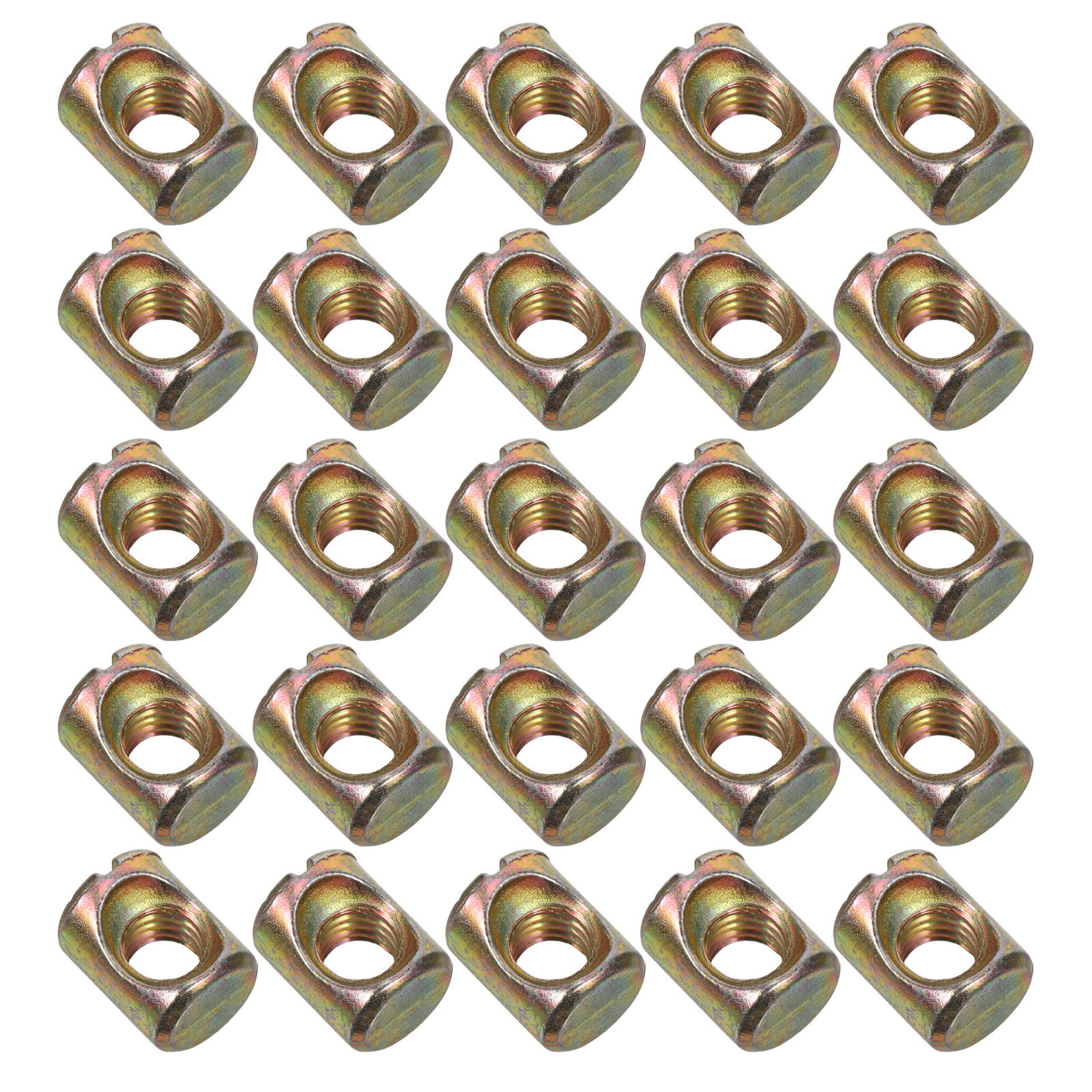 Furniture Hardware Barrel Nut - ชุดน็อตเกลียวปล่อย M6 จำนวน 50 ชิ้น ชุดอุปกรณ์น็อตและสลักเกลียวสำหรับเฟอร์นิเจอร์