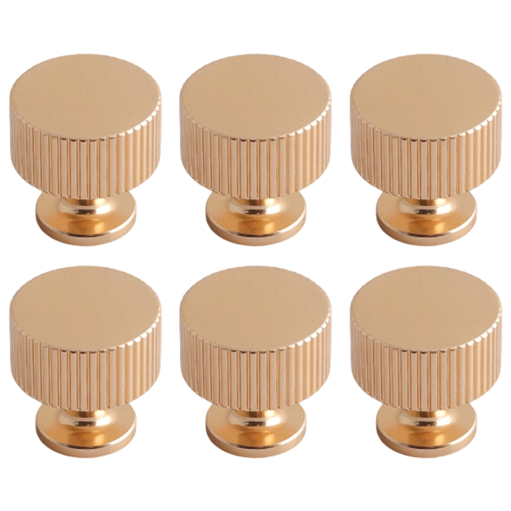 Furniture Hardware Knobs - มือจับตู้ 6 ชิ้น มือจับลิ้นชัก มือจับประตูตู้ อลูมิเนียมอัลลอยด์