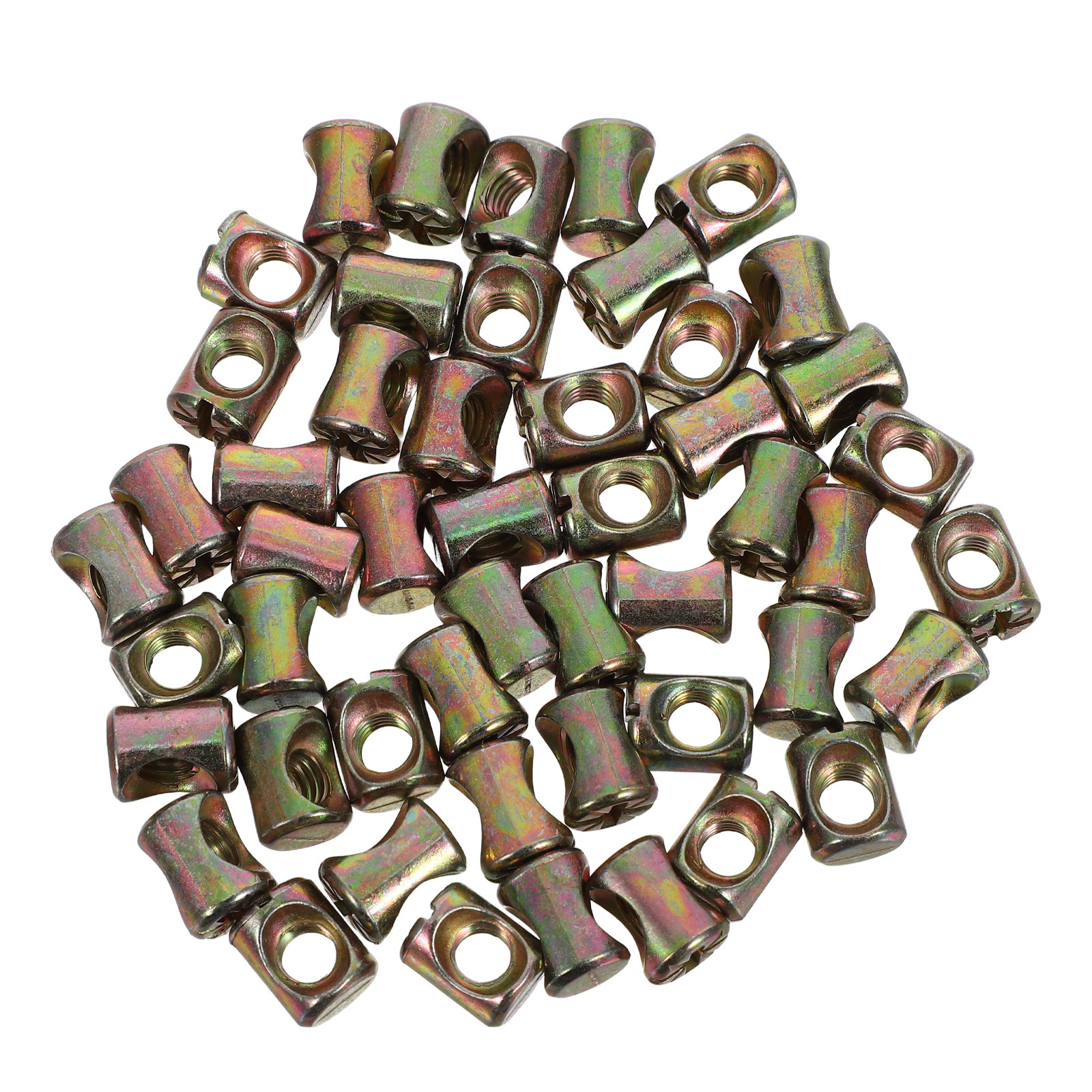 Furniture Hardware Barrel Nut - ชุดน็อตเกลียวปล่อย M6 จำนวน 50 ชิ้น ชุดอุปกรณ์น็อตและสลักเกลียวสำหรับเฟอร์นิเจอร์