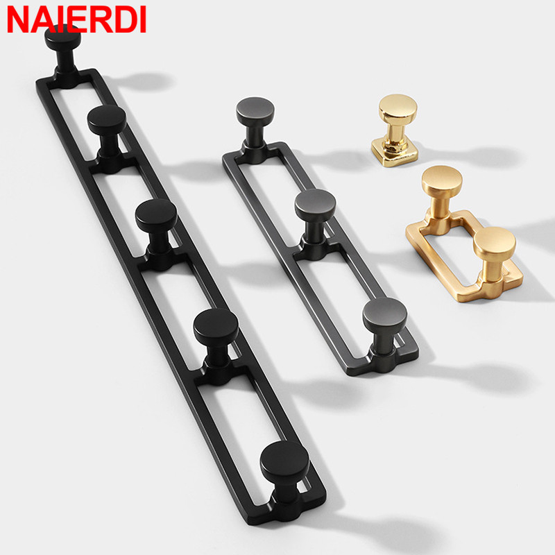 Zinc Furniture Hardware - NAIERDI แขวนผนังตะขอเดี่ยวโลหะผสมสังกะสี 5 คู่แขวนสําหรับแขวนเสื้อผ้าหมวก Coat Key