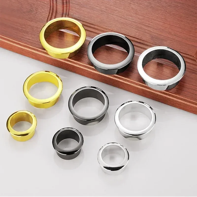 Furniture Hardware Outlet - ฝาครอบตกแต่งรูสายไฟสำหรับโต๊ะทำงาน ฝาครอบรูคอมพิวเตอร์พลาสติก ฝาปิดช่องสายเคเบิล อุปกรณ์ฮาร์ดแวร์เฟอร์นิเจอร์ อุปกรณ์เสริมโต๊ะทำงาน