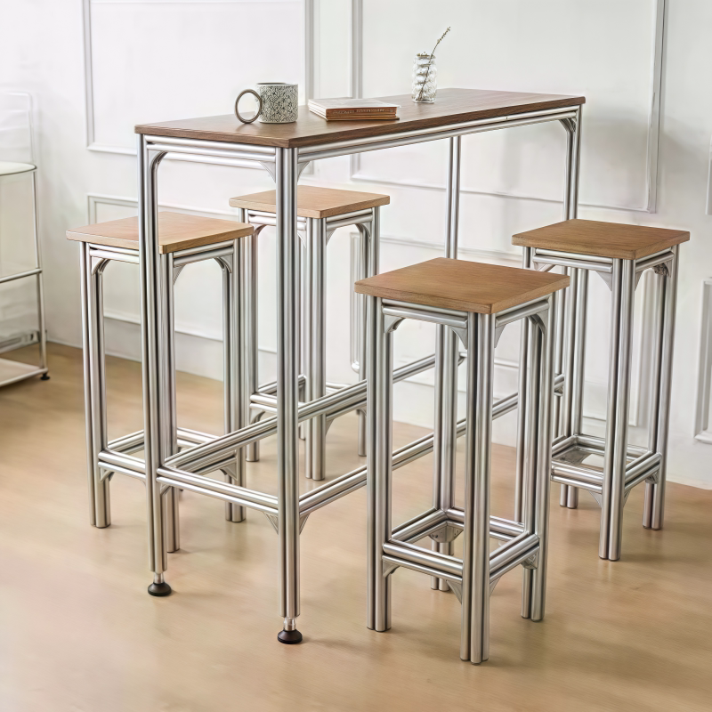 โต๊ะบาร์สูงและเก้าอี้ไม้เนื้อแ - Furniture And Hardware Shop บทวิจารณ์และราคา