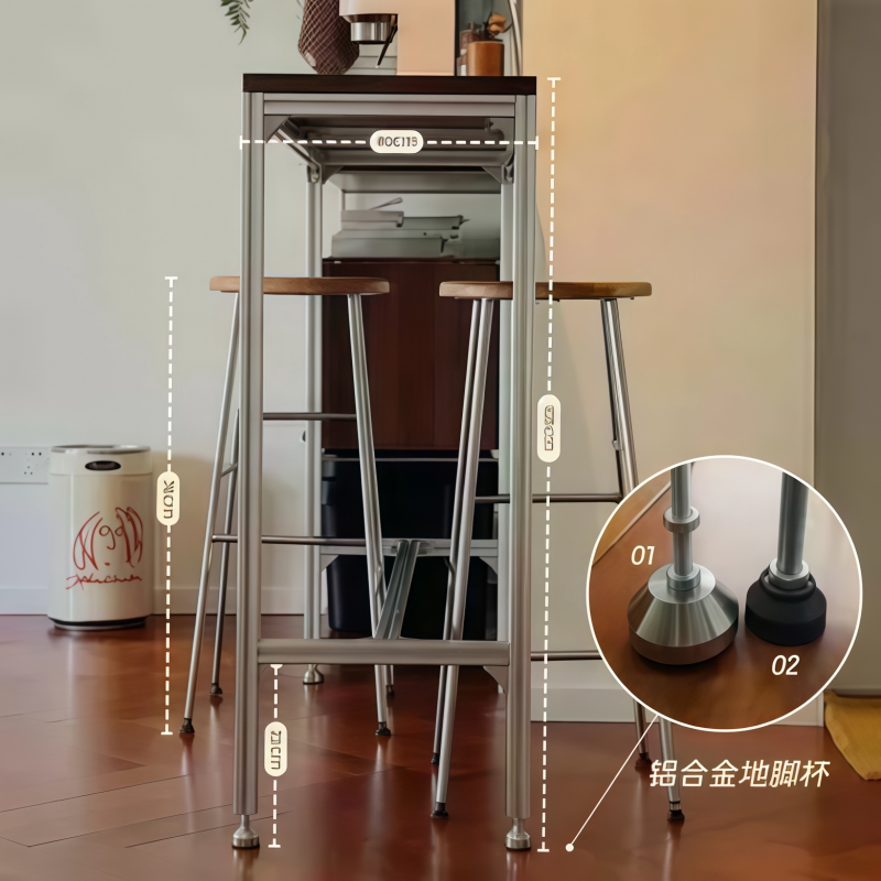 โต๊ะบาร์สูงและเก้าอี้ไม้เนื้อแ - Furniture And Hardware Shop บทวิจารณ์และราคา