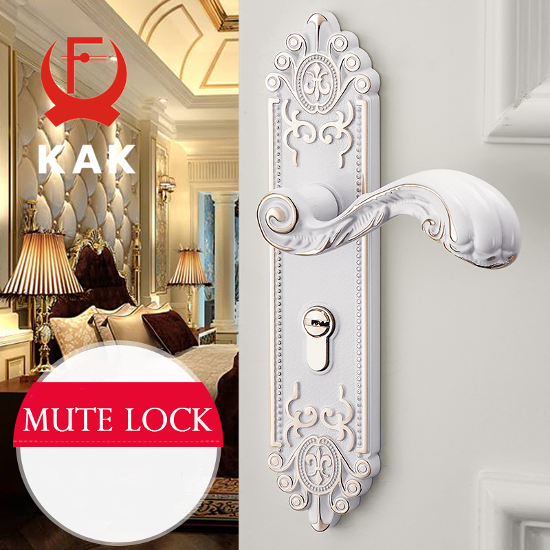 KAK สไตล์ยุโรป Mute ประตูล็อคแ - Furniture Hardware Knobs บทวิจารณ์และราคา