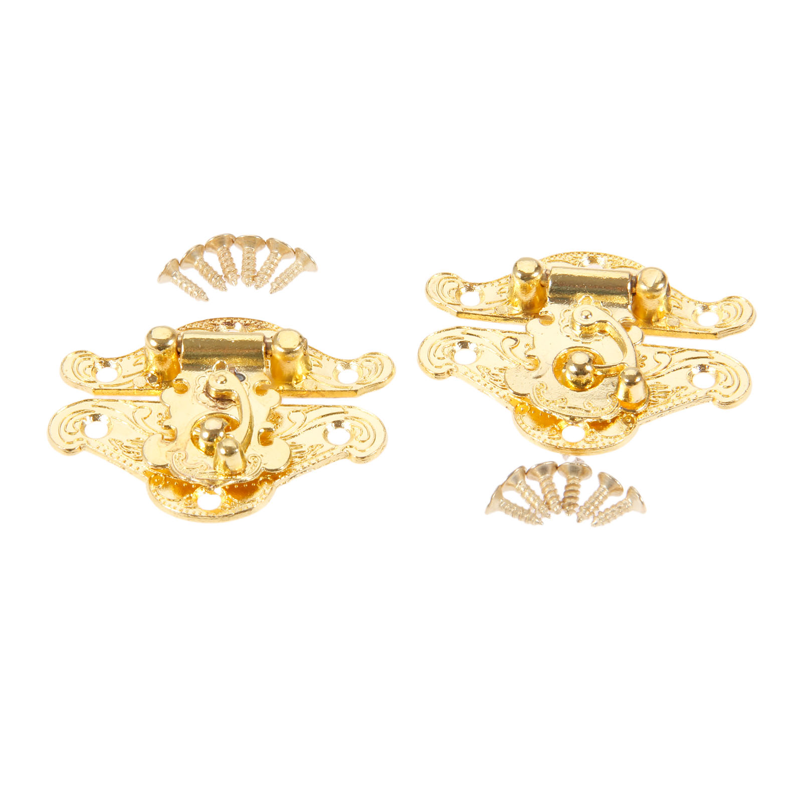DRELD 2Pcs ทองโบราณกล่อง Latch - Furniture Hardware Suppliers บทวิจารณ์และราคา