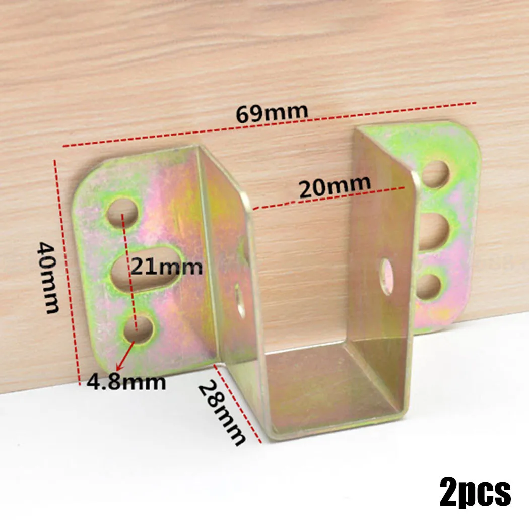 2pcs U รูปโลหะวงเล็บเตียงเตียง - Furniture Hardware Suppliers บทวิจารณ์และราคา