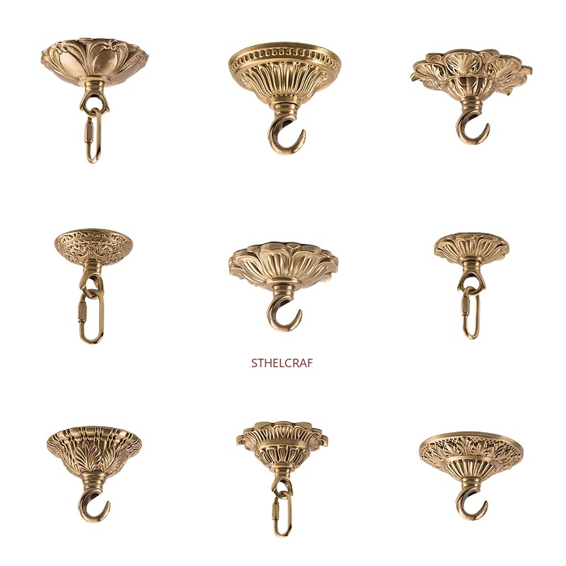ตะขอทองเหลืองคุณภาพสูง 1 ชิ้น  - Zinc Furniture Hardware บทวิจารณ์และราคา
