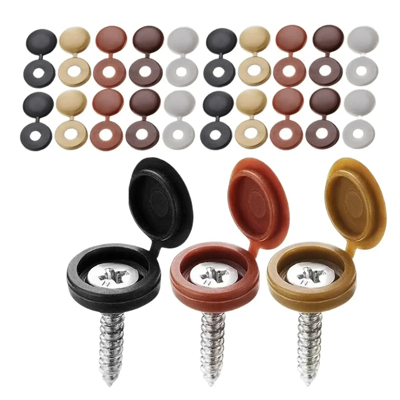 บานพับพลาสติกสกรูฝาครอบพับ Sna - Furniture Hardware Covers บทวิจารณ์และราคา