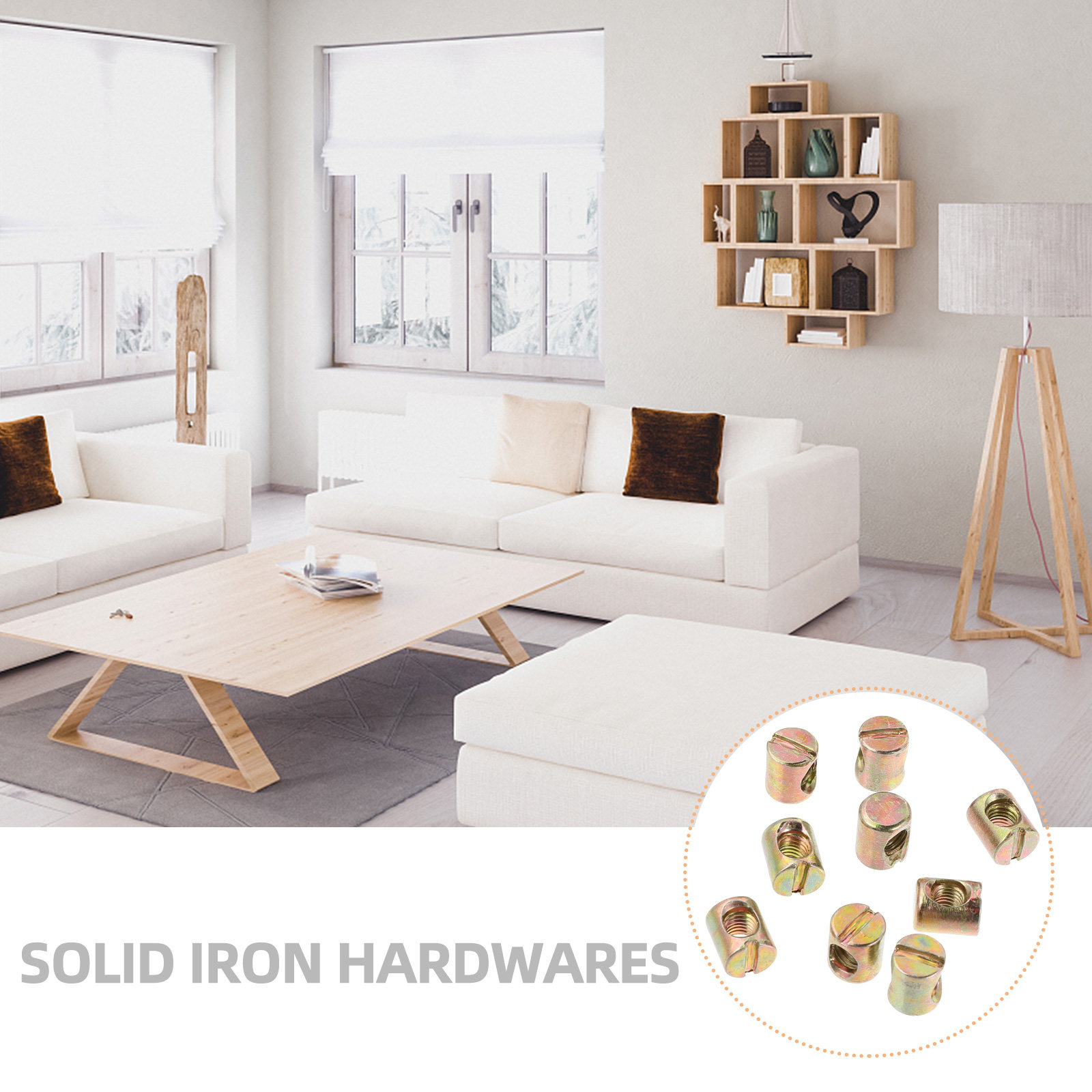 น็อตเหล็กแบบมีร่อง 55 ชิ้น สำห - Furniture Hardware Barrel Nut บทวิจารณ์และราคา