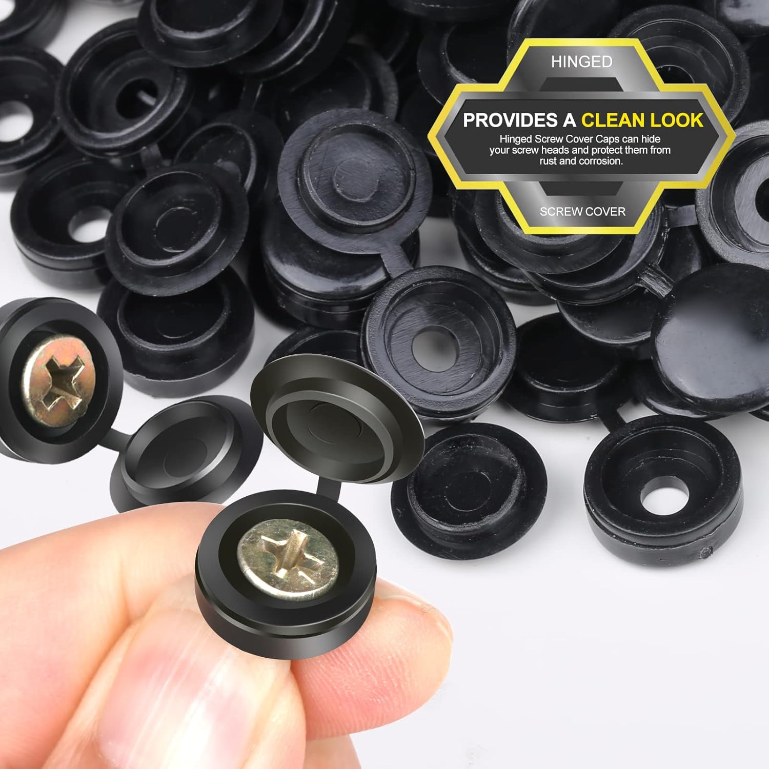 ฝาครอบสกรูพลาสติก 10/500 ชิ้น  - Furniture Hardware Covers บทวิจารณ์และราคา