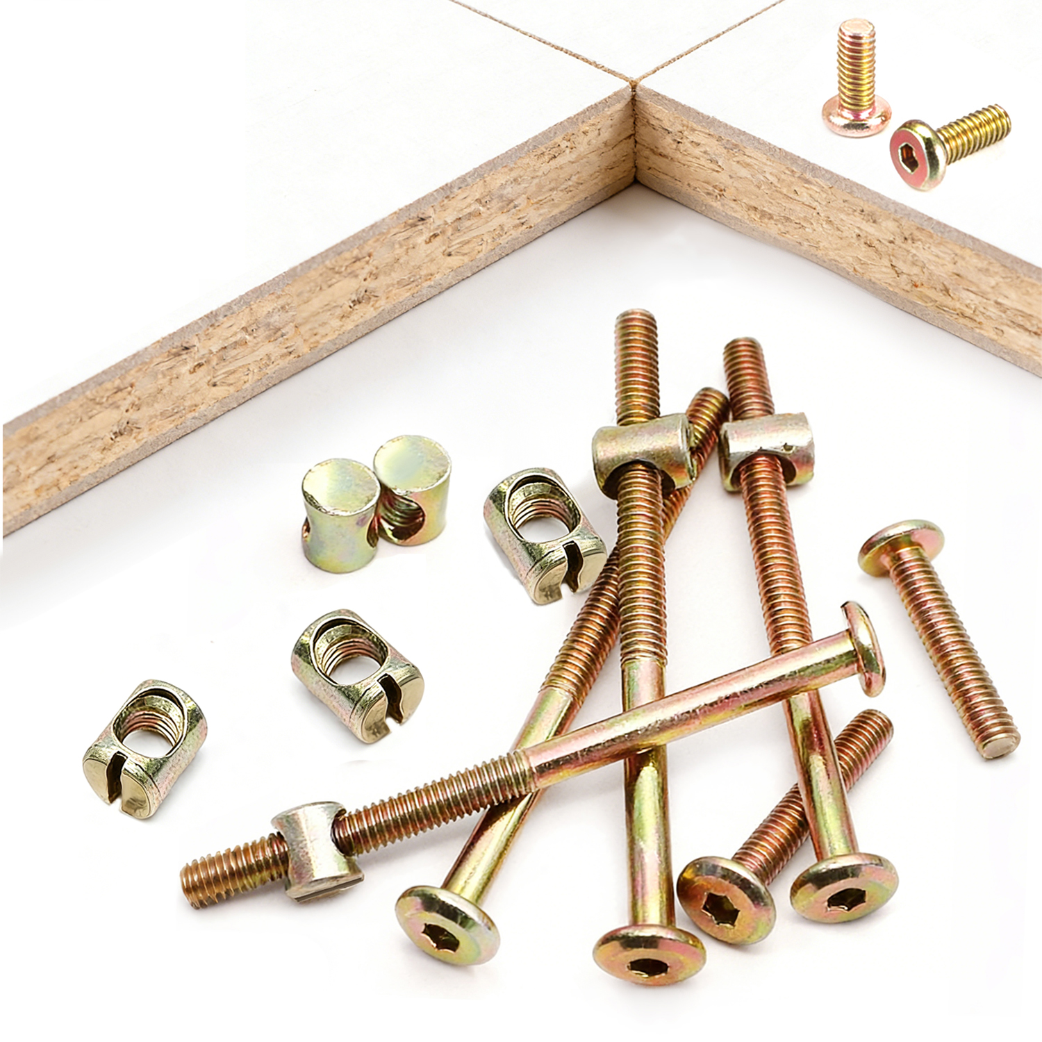 10 ชิ้น M6 สกรูหัวหกเหลี่ยมสำห - Furniture Hardware Barrel Nut บทวิจารณ์และราคา