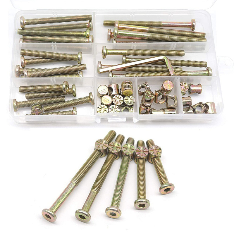 ชุดสกรูเปลเด็ก M6x40/50/60/70/ - Furniture Hardware Barrel Nut บทวิจารณ์และราคา