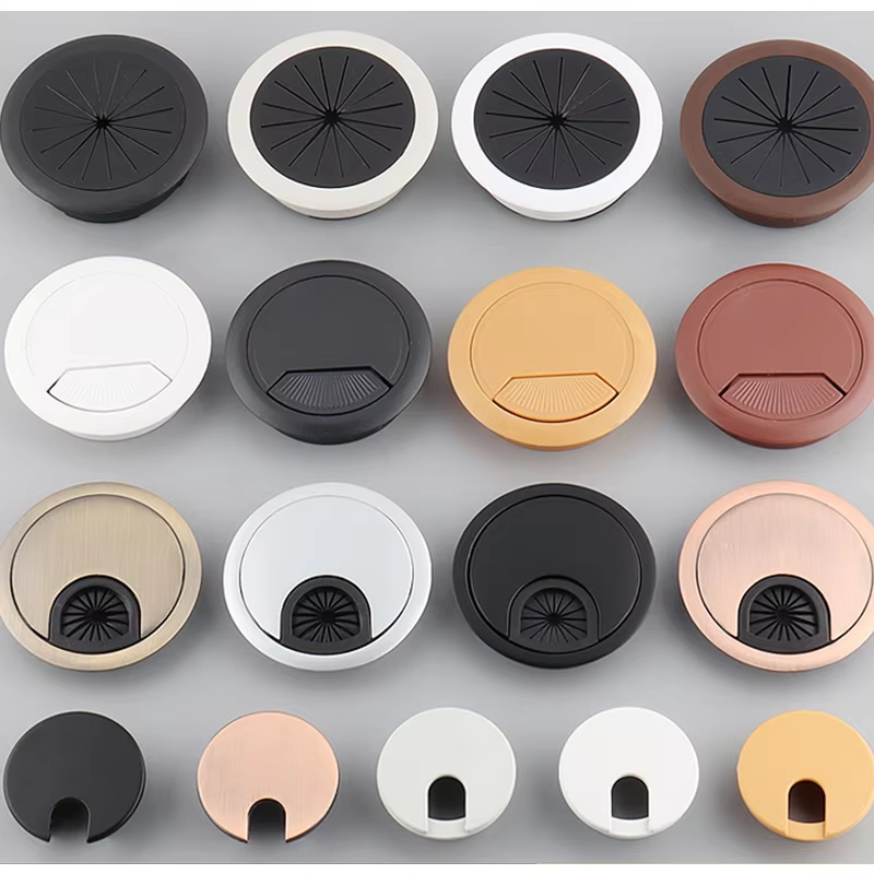 แผ่นปิดรูสายไฟทรงกลมโลหะผสมสัง - Furniture Hardware Covers บทวิจารณ์และราคา