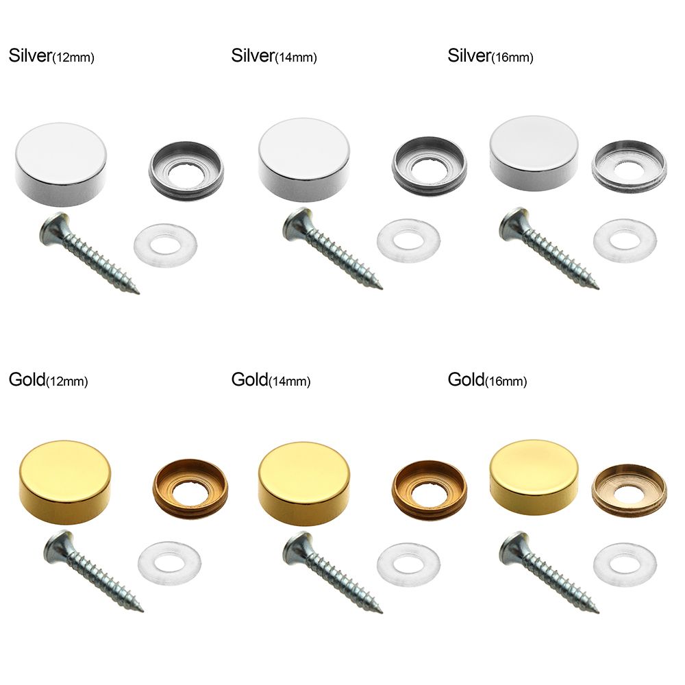 4ชุดกระจกตัวยึดสกรูตกแต่งเล็บโ - Furniture Hardware Covers บทวิจารณ์และราคา