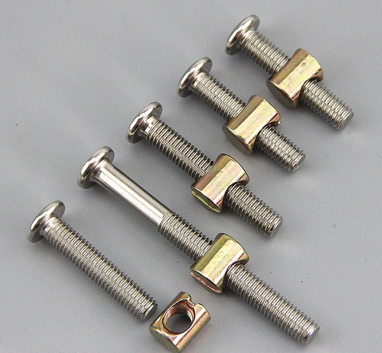 ชุดสกรูและน็อตเหล็กกล้าคาร์บอน - Furniture Hardware Barrel Nut บทวิจารณ์และราคา