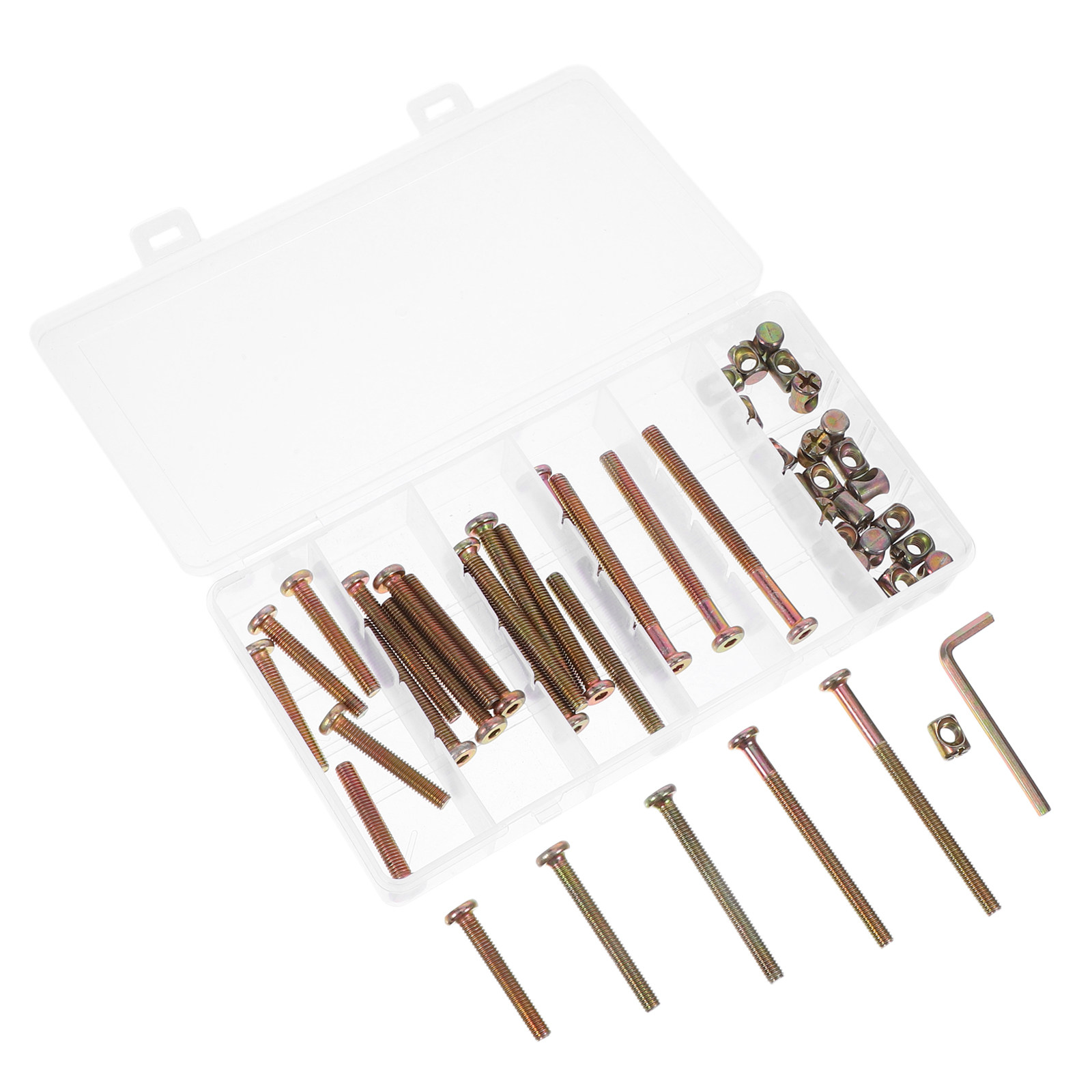 ชุดน็อตหกเหลี่ยม 49 ชิ้น ชุดซ่ - Furniture Hardware Barrel Nut บทวิจารณ์และราคา