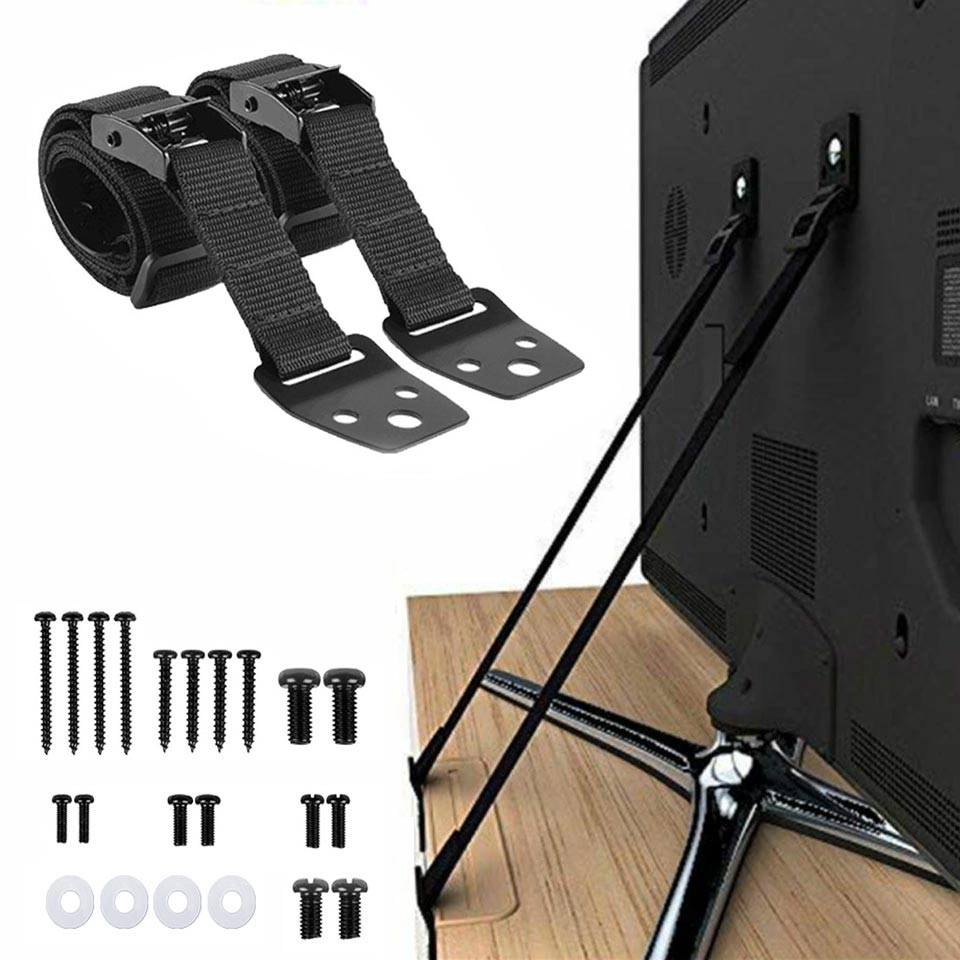 สายรัดยึดทีวีแบบปรับได้ 2 ชิ้น - Furniture Hardware Suppliers บทวิจารณ์และราคา