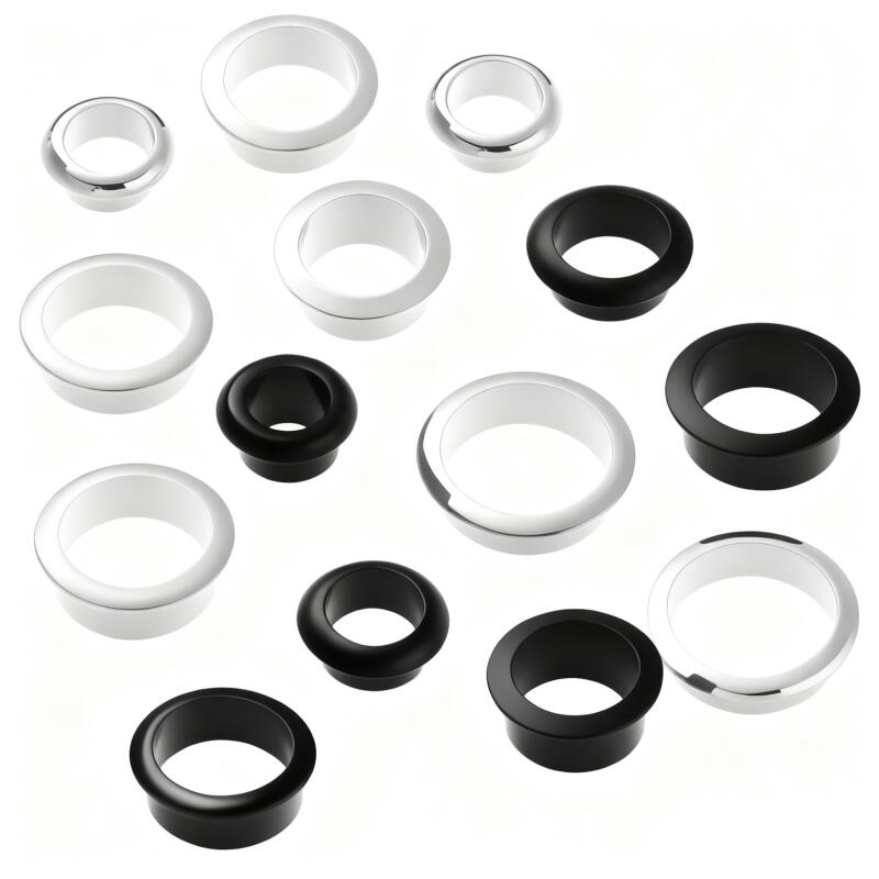 ฝาปิดรูสายเคเบิลโลหะผสมสังกะสี - Furniture Hardware Outlet บทวิจารณ์และราคา