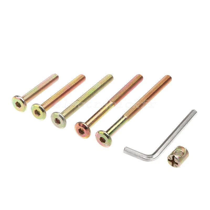 ชุดสกรูเฟอร์นิเจอร์ชุบสังกะสี  - Furniture Hardware Barrel Nut บทวิจารณ์และราคา