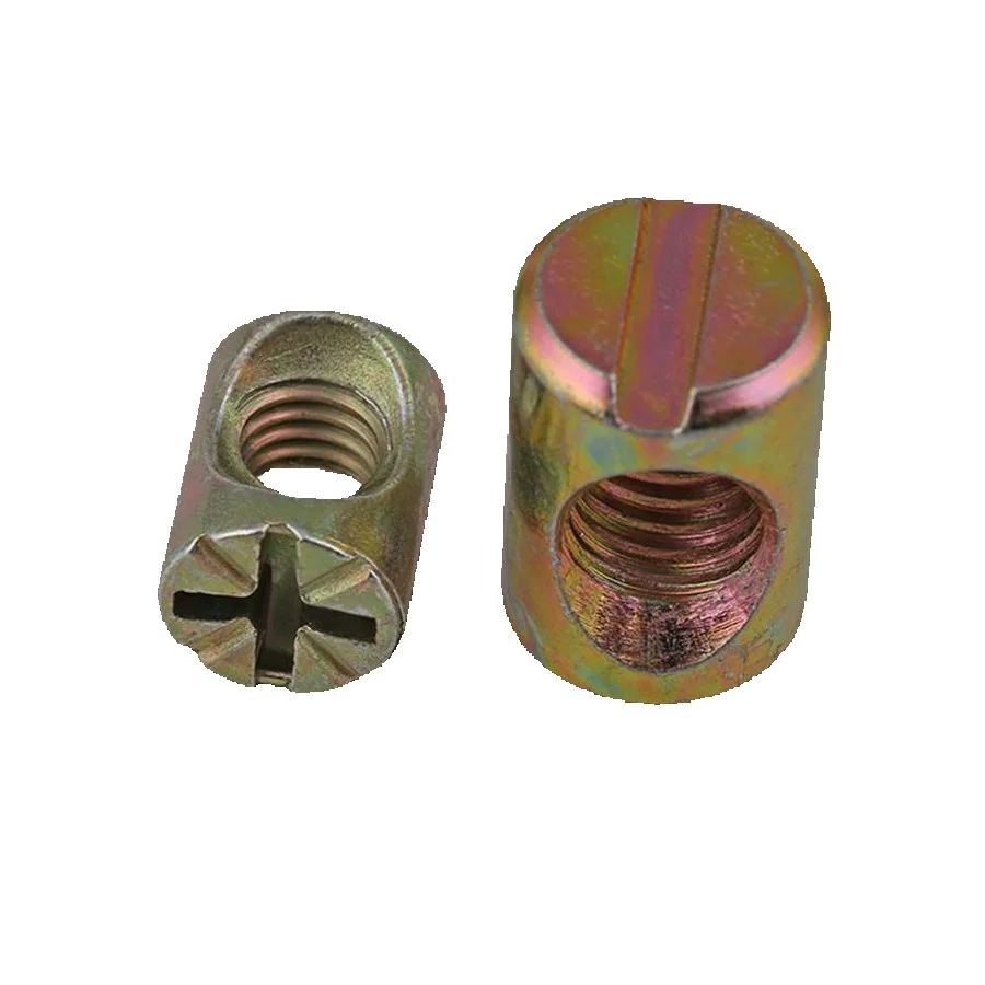 น็อตข้อต่อแบบมีร่องชุบสังกะสี  - Furniture Hardware Barrel Nut บทวิจารณ์และราคา