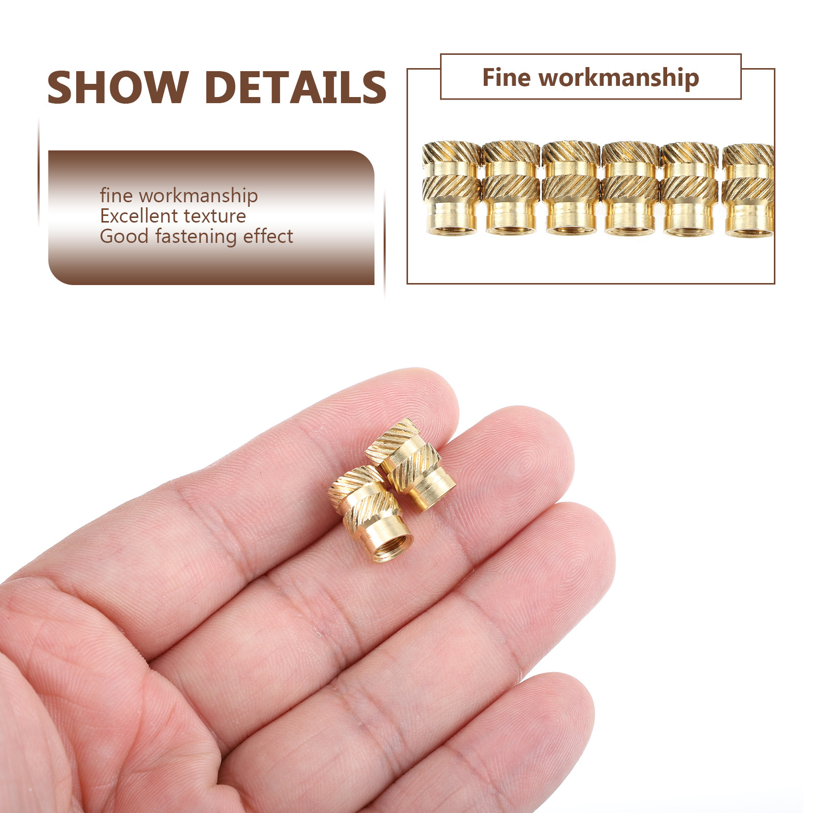 น็อตทองแดงสำหรับเฟอร์นิเจอร์ 2 - Furniture Hardware Barrel Nut บทวิจารณ์และราคา
