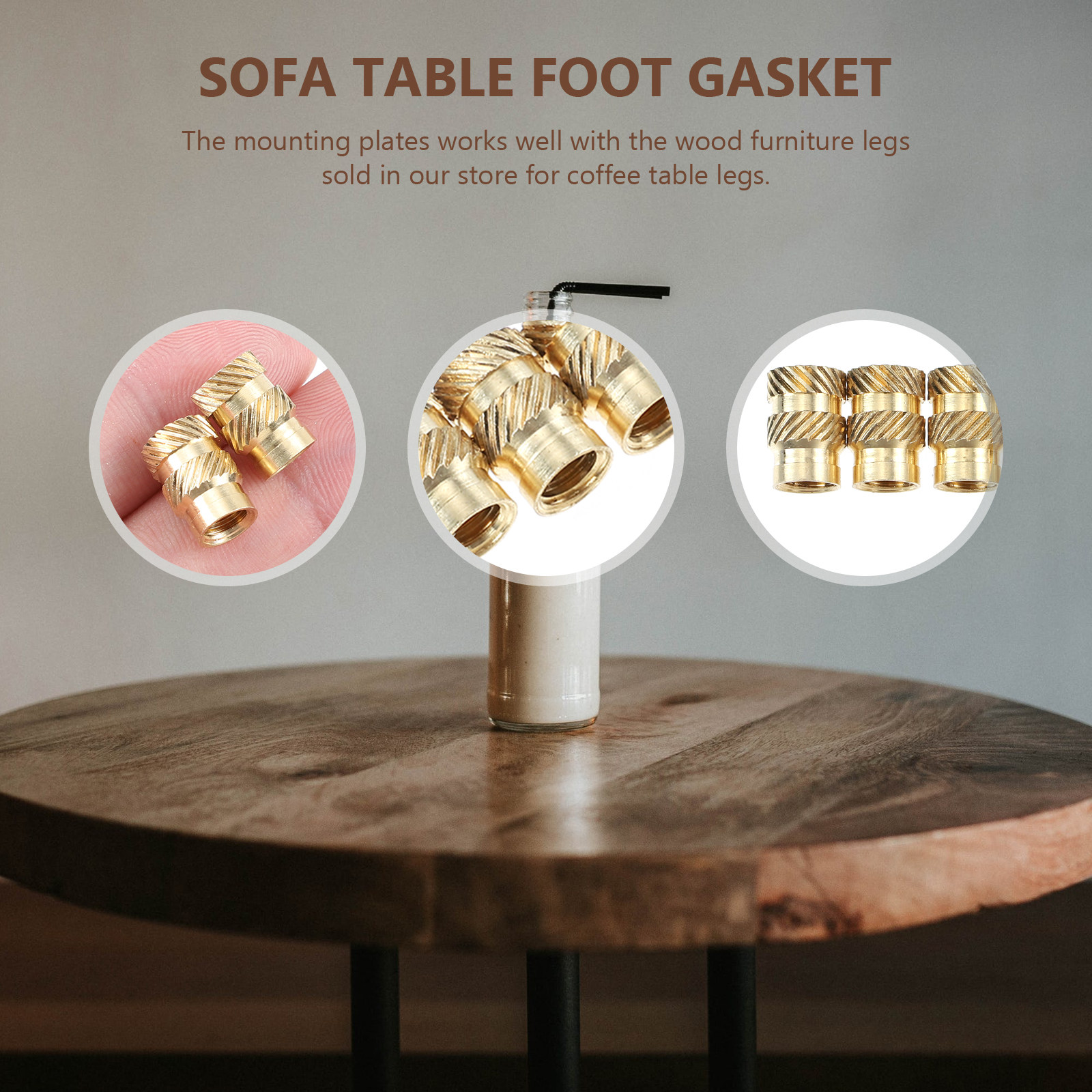 น็อตทองแดงสำหรับเฟอร์นิเจอร์ 2 - Furniture Hardware Barrel Nut บทวิจารณ์และราคา
