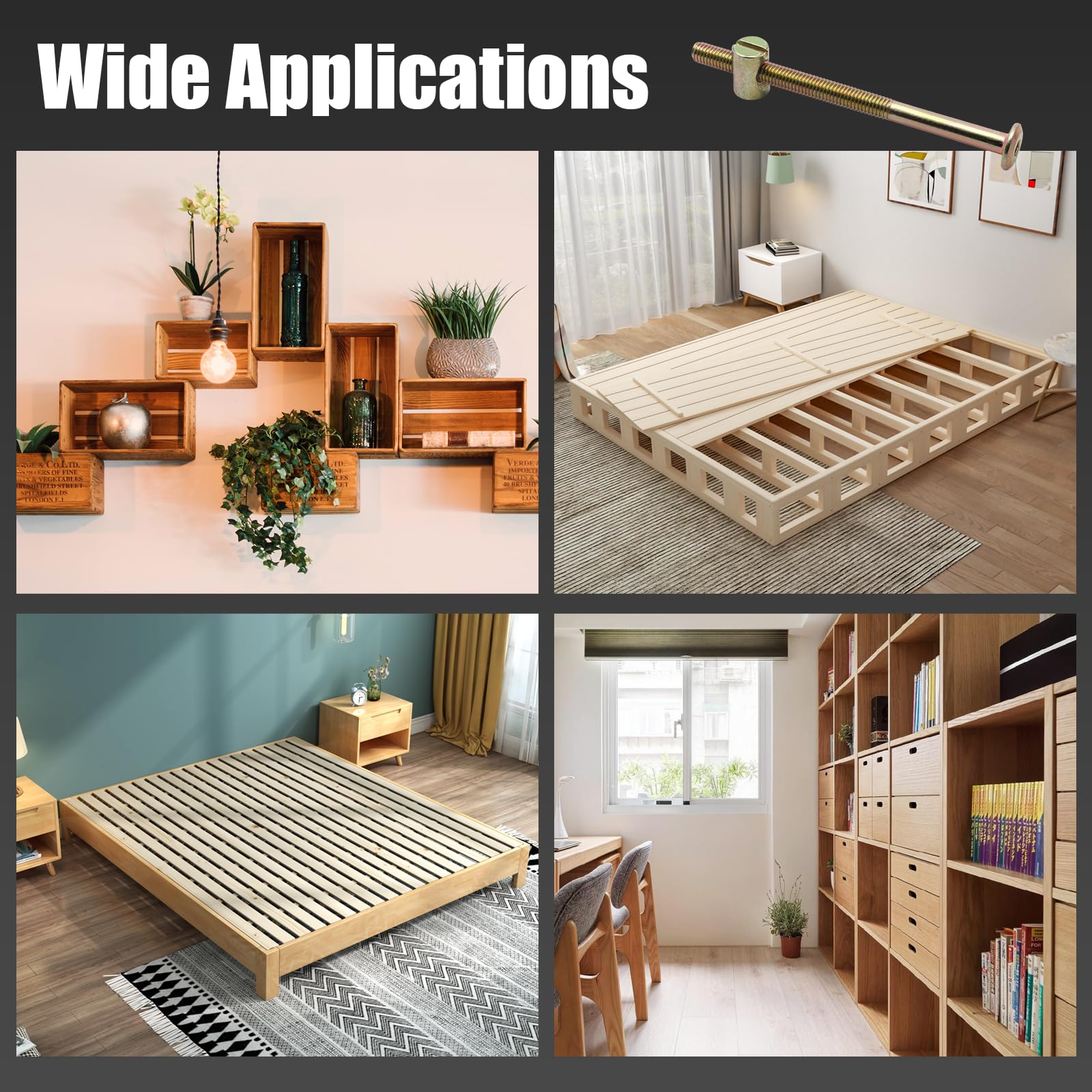 ชุดสกรูและน็อตสำหรับเฟอร์นิเจอ - Furniture Hardware Barrel Nut บทวิจารณ์และราคา