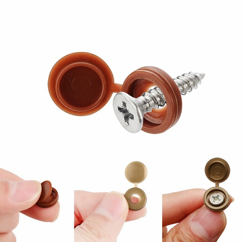 ฝาครอบสกรูตกแต่ง 100 ชิ้น ฝาคร - Furniture Hardware Covers บทวิจารณ์และราคา